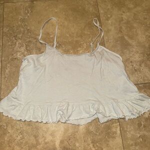 American Eagle Cropped Ruffled Camisole